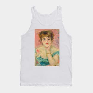 Portrait of Jeanne Samary Print Pierre-Auguste Renoir Art Impressionism Vintage Print Impressionist Style Tank Top